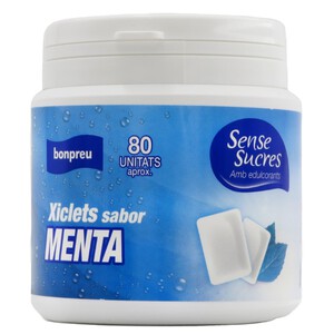 BONPREU Xiclets sabor menta sense sucres