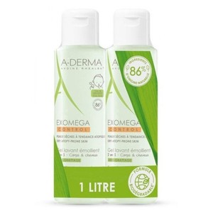 Imagen de A-DERMA Gel netejador Exomega control  2 en 1