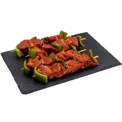 BONPREU Broqueta de porc adobada amb pebre vermell i pebrot