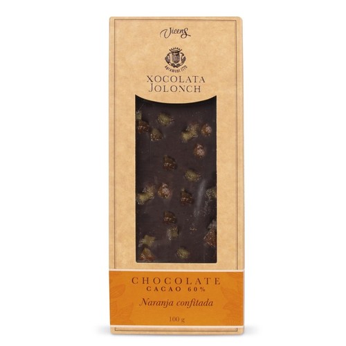 VICENS Xocolata 60% amb taronja confitada Jolonch Km0