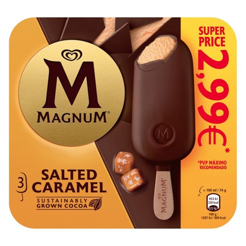 MAGNUM Gelat de caramel salat