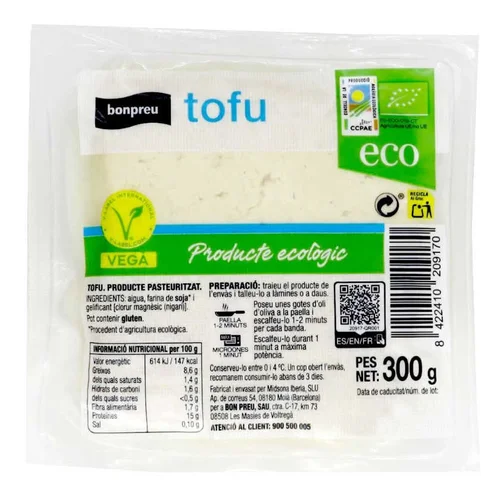 BONPREU Copos de avena integral grandes ecológicos