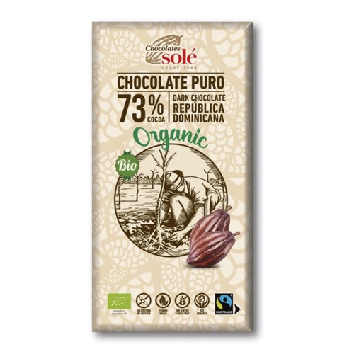 SOLE Xocolata negra 73% ecològica Km0
