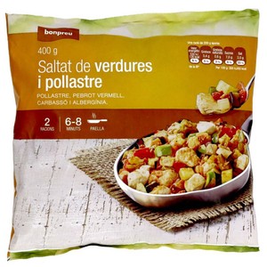 BONPREU Salteado de verduras y pollo