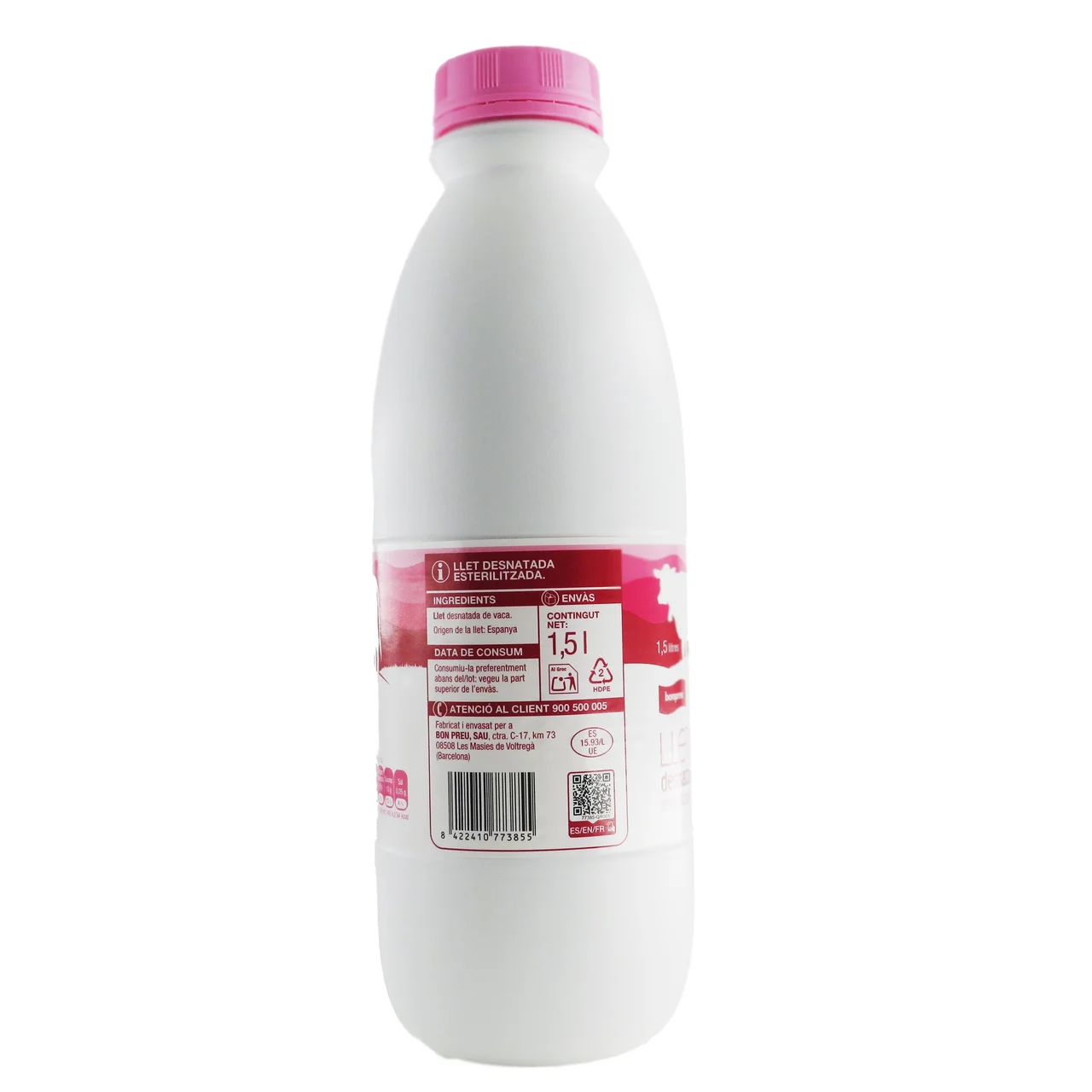 BONPREU Leche desnatada esterilizada