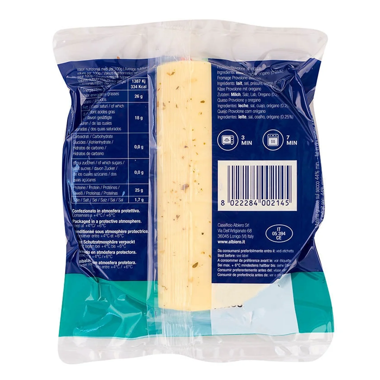 Queso provolone con orégano