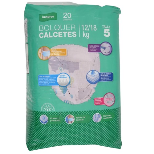 BONPREU Bolquer calcetes T.5 (12-18 kg)