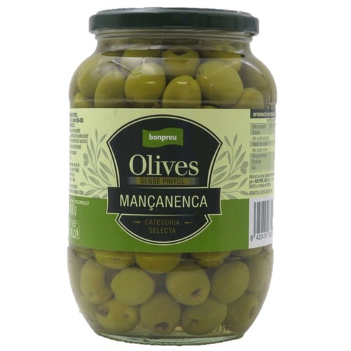 BONPREU Olives mançanenca selecta sense pinyol