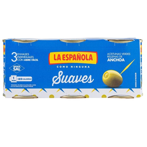 LA ESPAÑOLA Olives verdes farcides d'anxova
