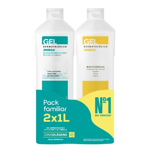 INIBSA Gel de bany dermatològic multicereals