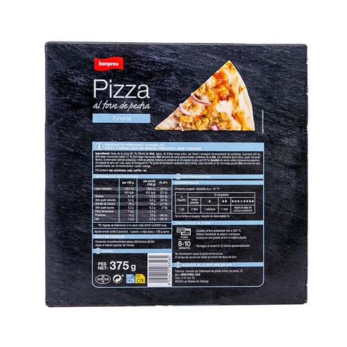 BONPREU Pizza al forn de pedra de tonyina