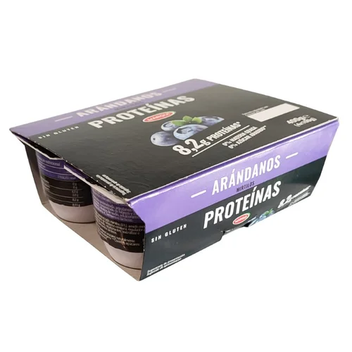 Postre proteico de fresa