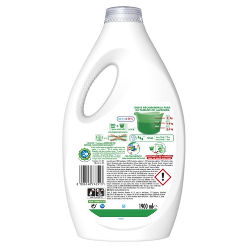 ARIEL Detergent líquid Poder Llevataques de 38 dosis