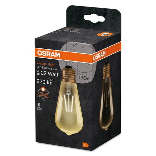OSRAM Bombeta Led Vintage 1906 E27 2,5W