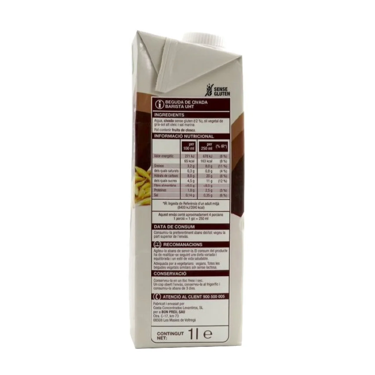BONPREU Bebida de avena Barista
