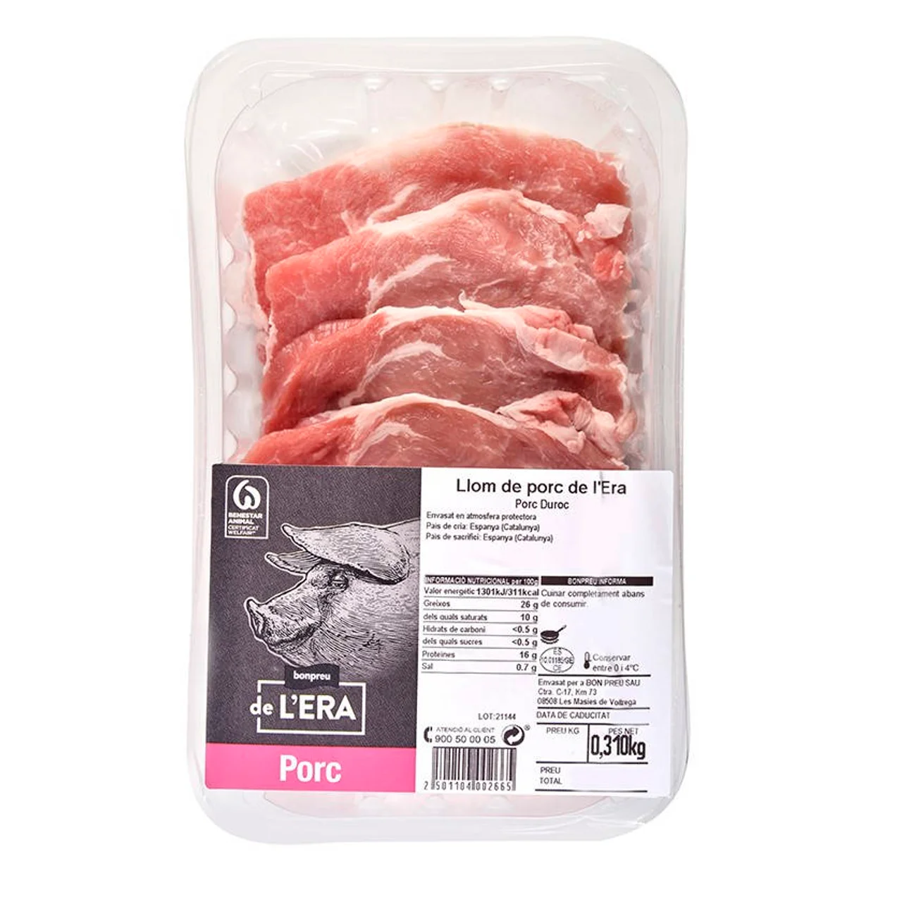 BONPREU DE L'ERA Lomo de cerdo