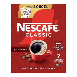 Café soluble descafeinado