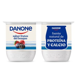 Yogur con sabor a frutos del bosque