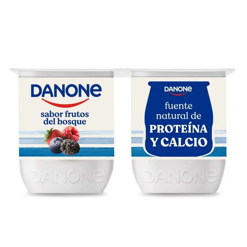 Yogur con sabor a frutos del bosque 0%
