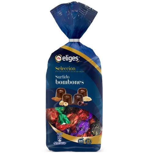 Bombones de chocolate negro surtidos