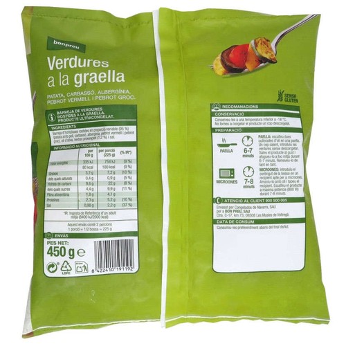 BONPREU Verdures a la graella