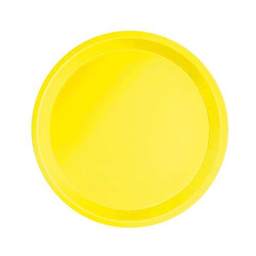 MAXI PRODUCTS Plat pla de cartró Groc de 17cm