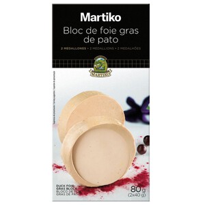 Imagen de MARTIKO Bloc de foie gras d'ànec