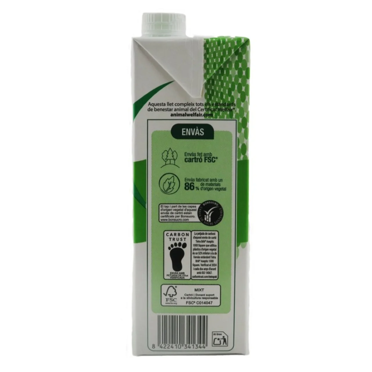BONPREU Leche semidesnatada UHT con calcio