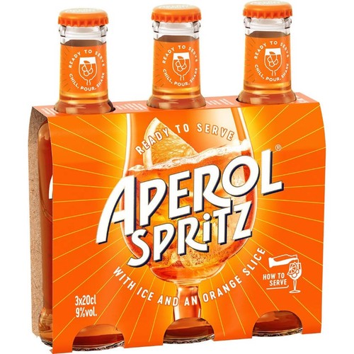 APEROL SPRITZ Aperitiu  llest per servir en lot de 3 ampolles