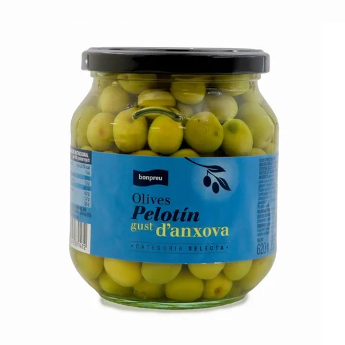 BONPREU Aceitunas negras con hueso