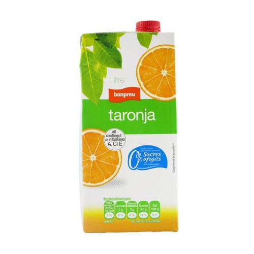 BONPREU Beguda de suc de taronja 0% sucres afegits
