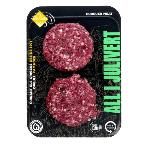 LA BASSOLA Burger meat de vedella amb all  julivert
