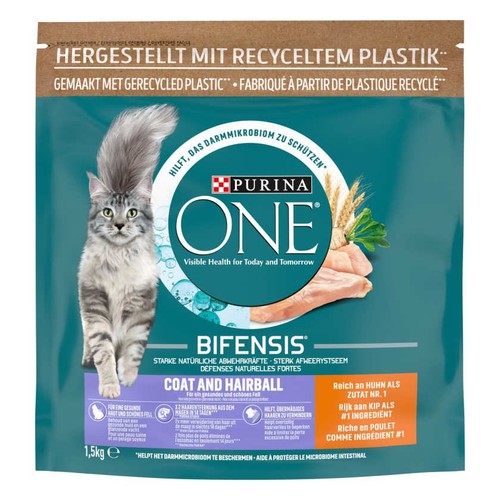 PURINA ONE Menjar de pollastre per a gat especial pelatge
