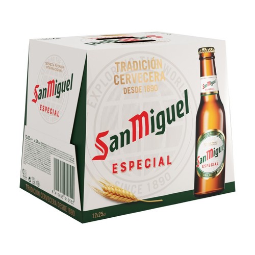 SAN MIGUEL Cervesa especial 12 x 25 cl en ampolla