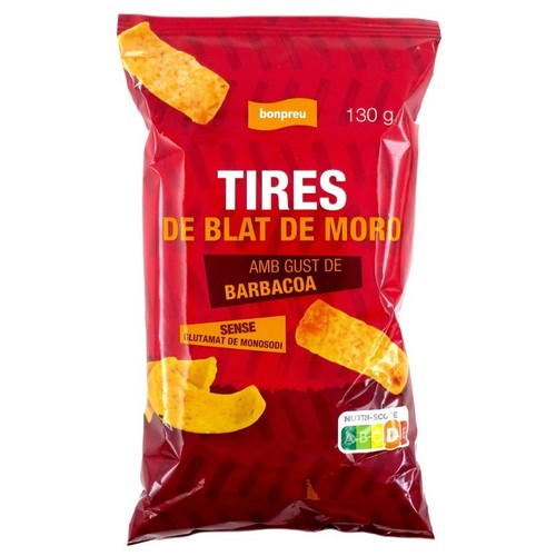 BONPREU Tires de blat de moro amb gust de barbacoa