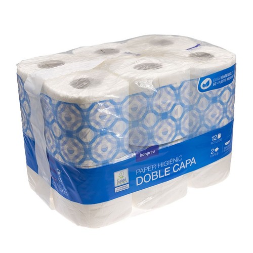 BONPREU Paper higiènic 2 capes 12 un.