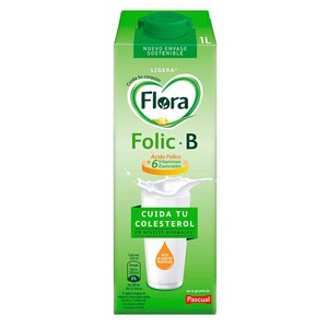 FLORA Bebida de leche semi Folic B en cartón 1L