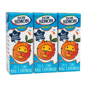 DON SIMON Zumo exprimido de naranja en cartón 3 x 0.2L