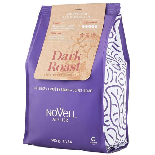 NOVELL Cafè en gra Dark Roast Km0