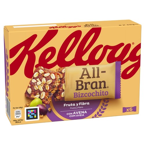 KELLOGG'S Barretes de blat, civada i fruita