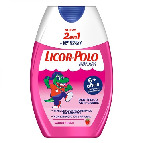 LICOR DEL POLO Dentifrici anti-càries amb col·lutori 2en1