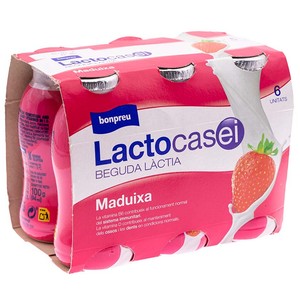 BONPREU Bebida láctea de fresa Lactocasei
