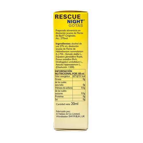 RESCUE Complement alimentari en gotes Flors de Bach Night