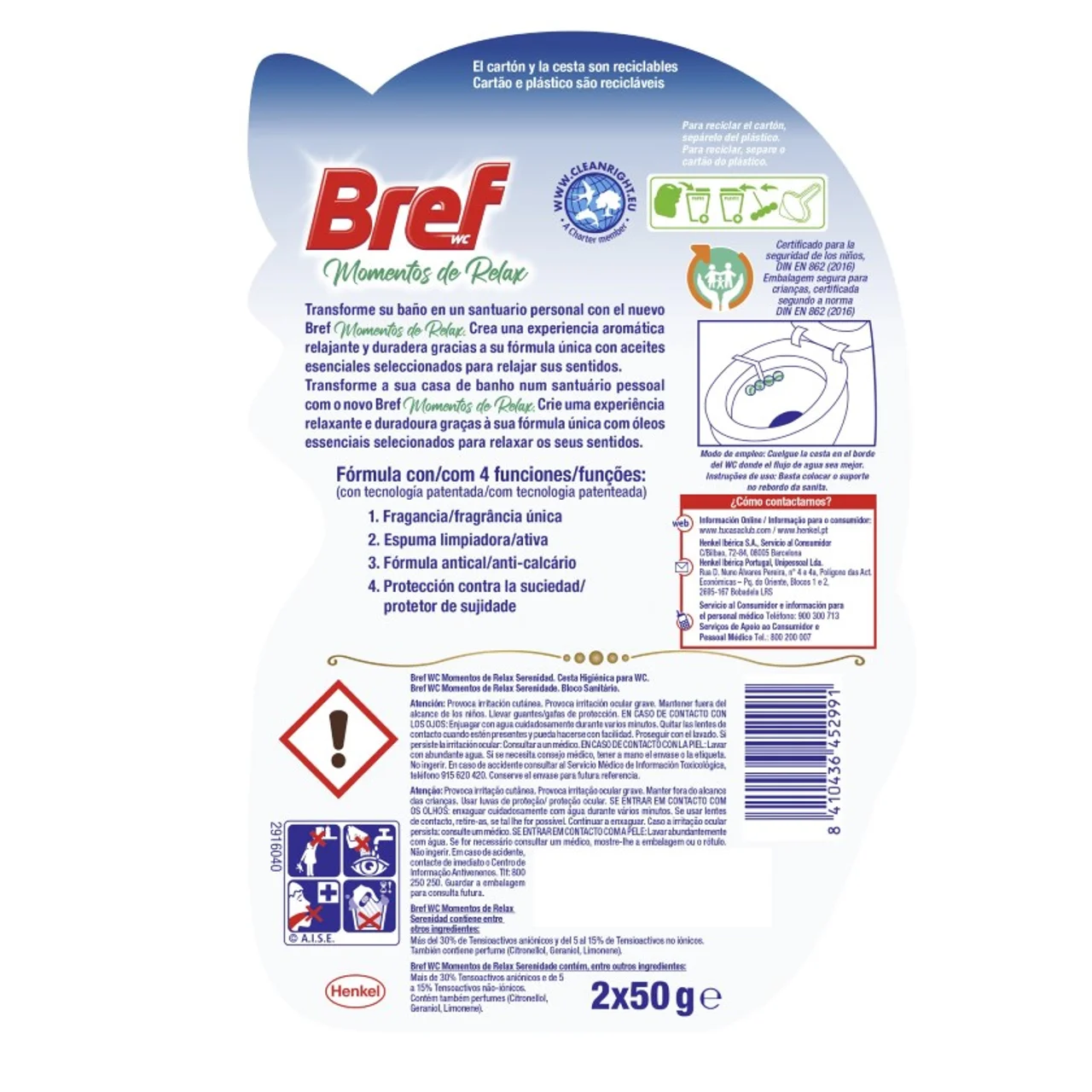 BREF Limpiador WC Momentos Relax Serenidad