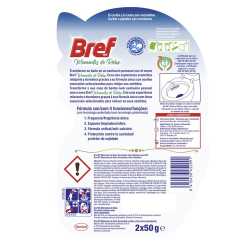 BREF Netejador WC Moments Relax Serenitat