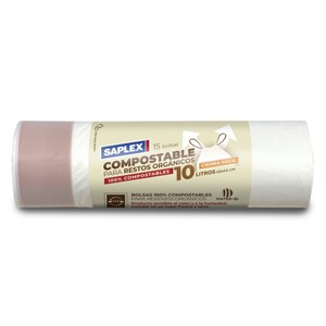 Imagen de SAPLEX Bosses compostables 10 L