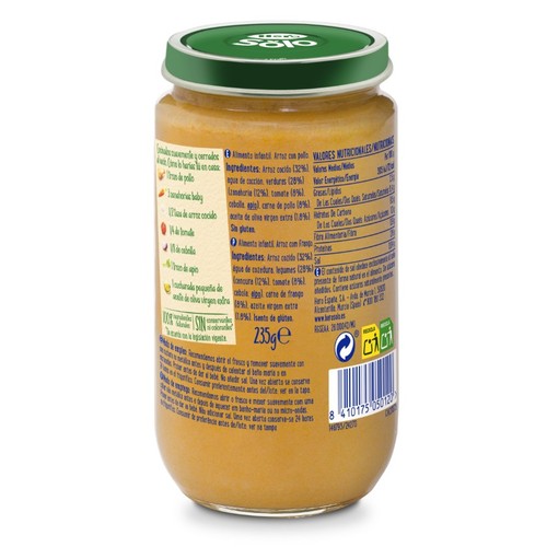 HERO BABY Potet d'arròs amb pollastre