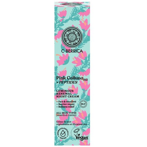 NATURA SIBERICA Crema facial de nit Pink C-Berrica