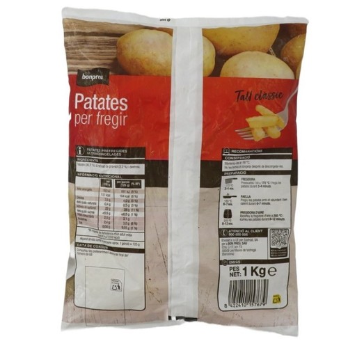 BONPREU Patates per fregir tall clàssic