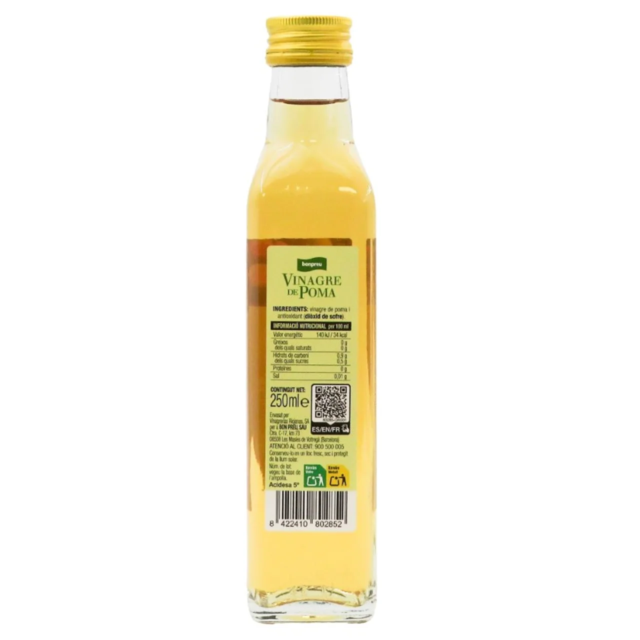 BONPREU Vinagre de manzana